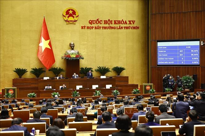 Quốc hội thông qua mục tiêu tăng trưởng GDP năm 2025 đạt 8% trở lên